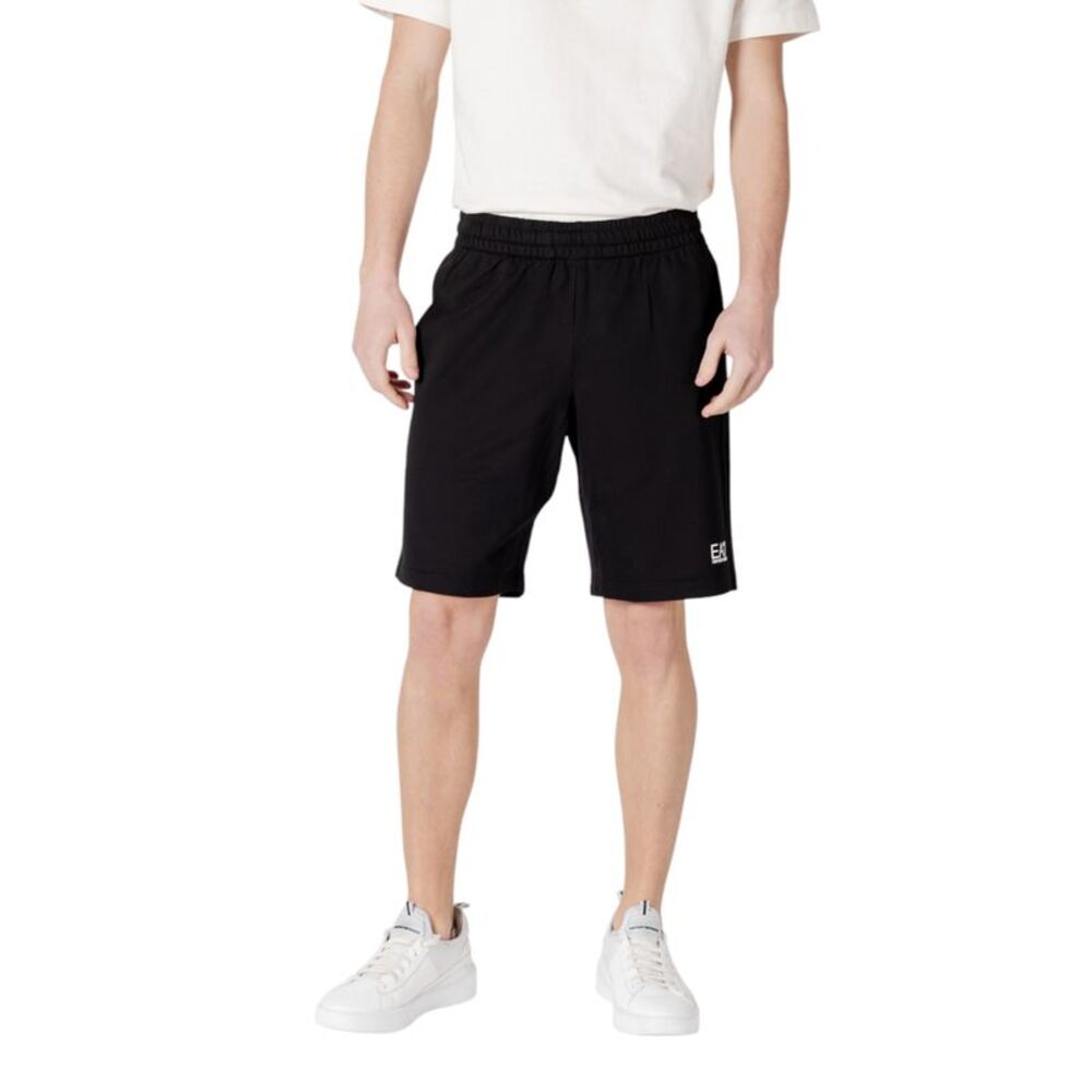 Ea7 Shorts Elastic Waistband Men black